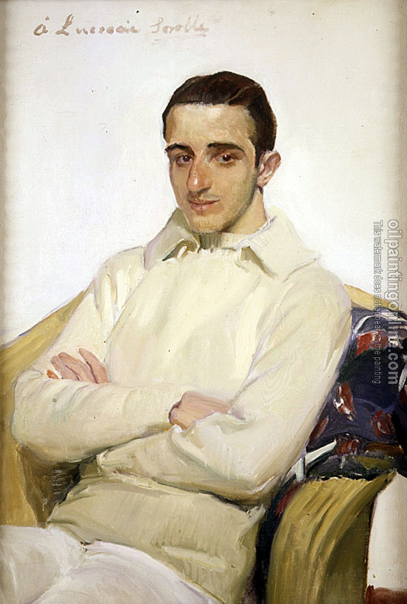 Joaquin Sorolla y Bastida - Retrato de Jose Luis Benlliure Lopez de Arana